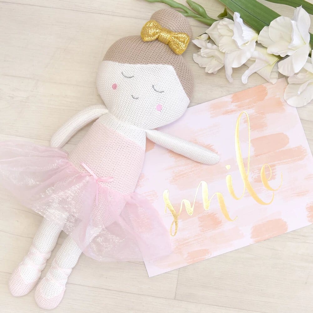 Living Textiles Sophia The Ballerina Knitted Toy Living Textiles Sophia The Ballerina Knitted Toy 