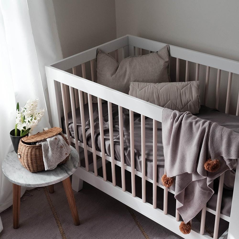 Mulberry Threads 100% Organic Bamboo Cot Fitted Sheet Mulberry Threads 100% Organic Bamboo Cot Fitted Sheet 