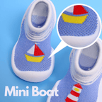 Komuello Mini Boat Baby Rubber Sole Sock Shoes Komuello Mini Boat Baby Rubber Sole Sock Shoes 