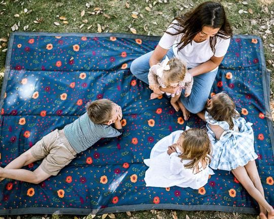 Little Unicorn 5 x 7 Outdoor Blanket - Midnight Poppy Little Unicorn 5 x 7 Outdoor Blanket - Midnight Poppy 
