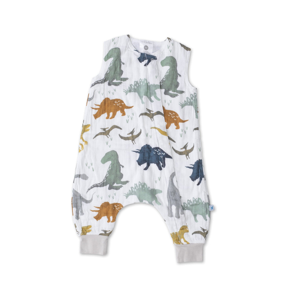 Little Unicorn Cotton Muslin Romper - Dino Friends Little Unicorn Cotton Muslin Romper - Dino Friends 