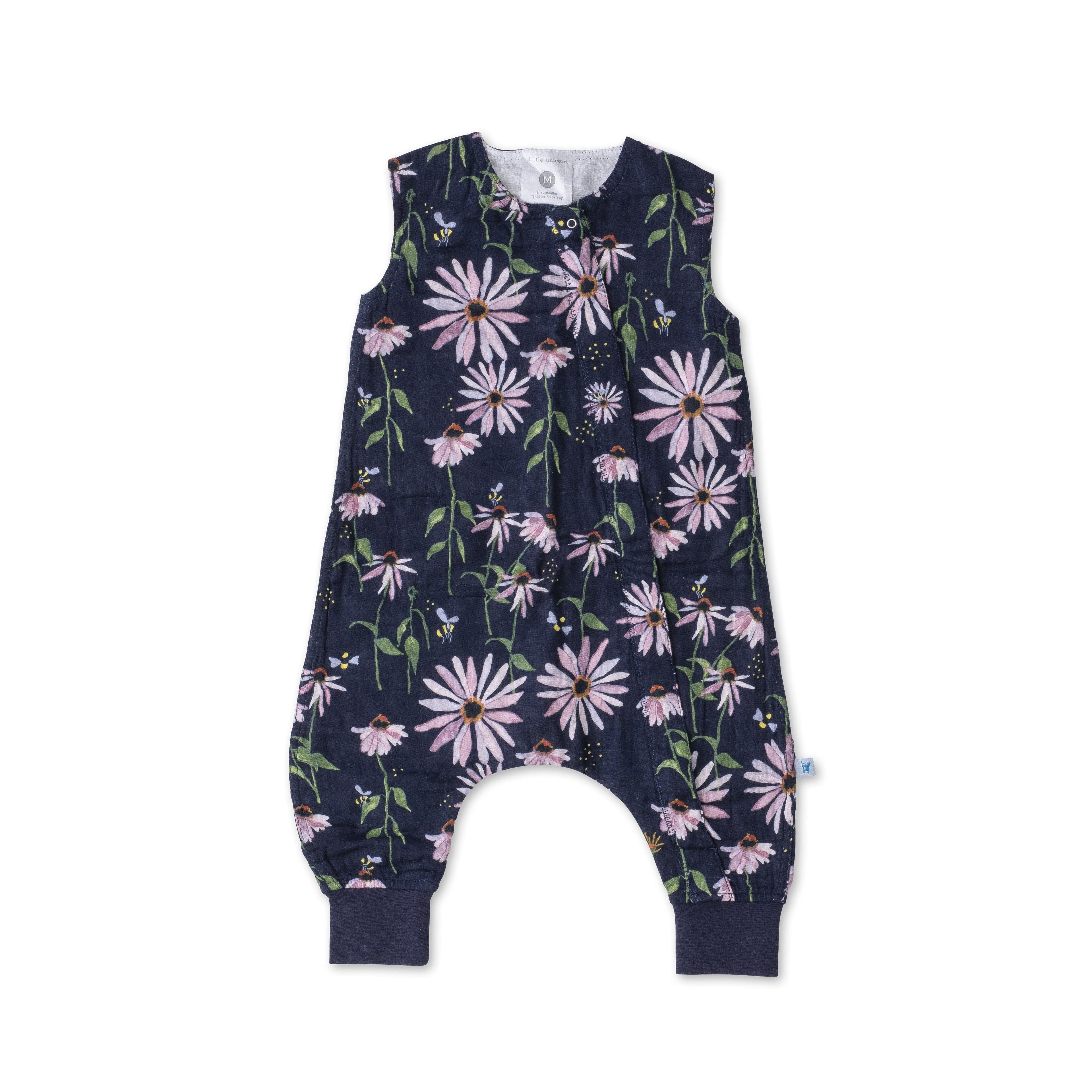 Little Unicorn Cotton Muslin Romper - Dark Coneflower Little Unicorn Cotton Muslin Romper - Dark Coneflower 