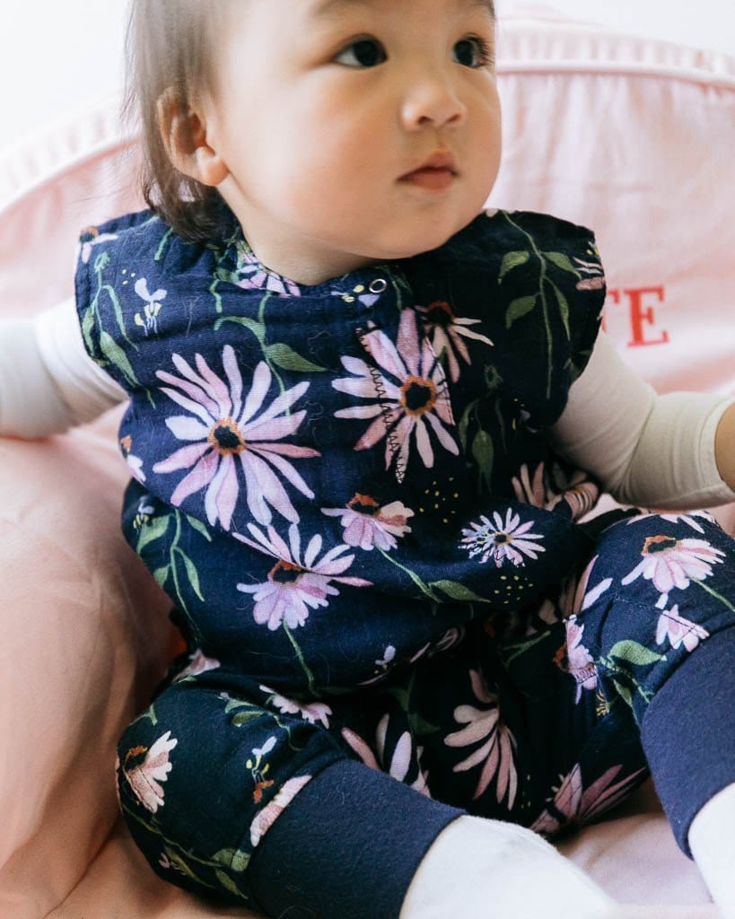 Little Unicorn Cotton Muslin Romper - Dark Coneflower Little Unicorn Cotton Muslin Romper - Dark Coneflower 
