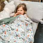La Millou Light Toddler Large Blanket - Cute Birds | Coral La Millou Light Toddler Large Blanket - Cute Birds | Coral 