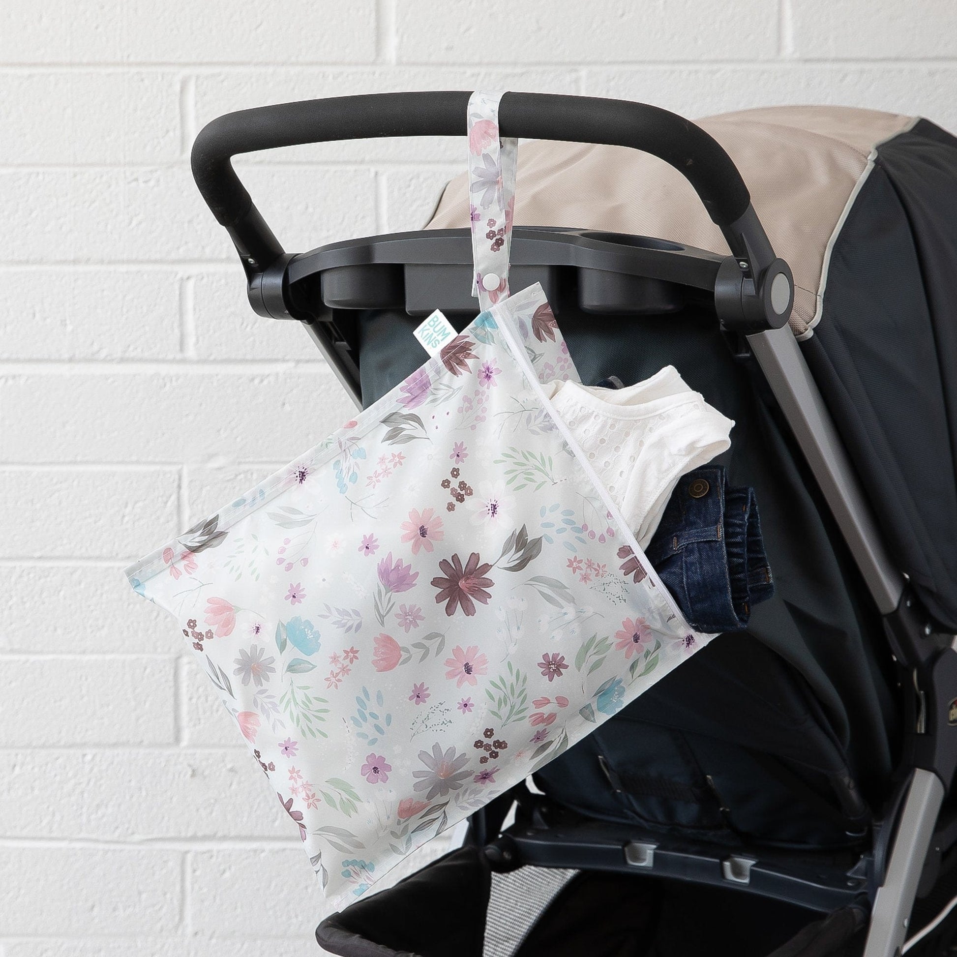 Bumkins Wet Bag - Floral Bumkins Wet Bag - Floral 