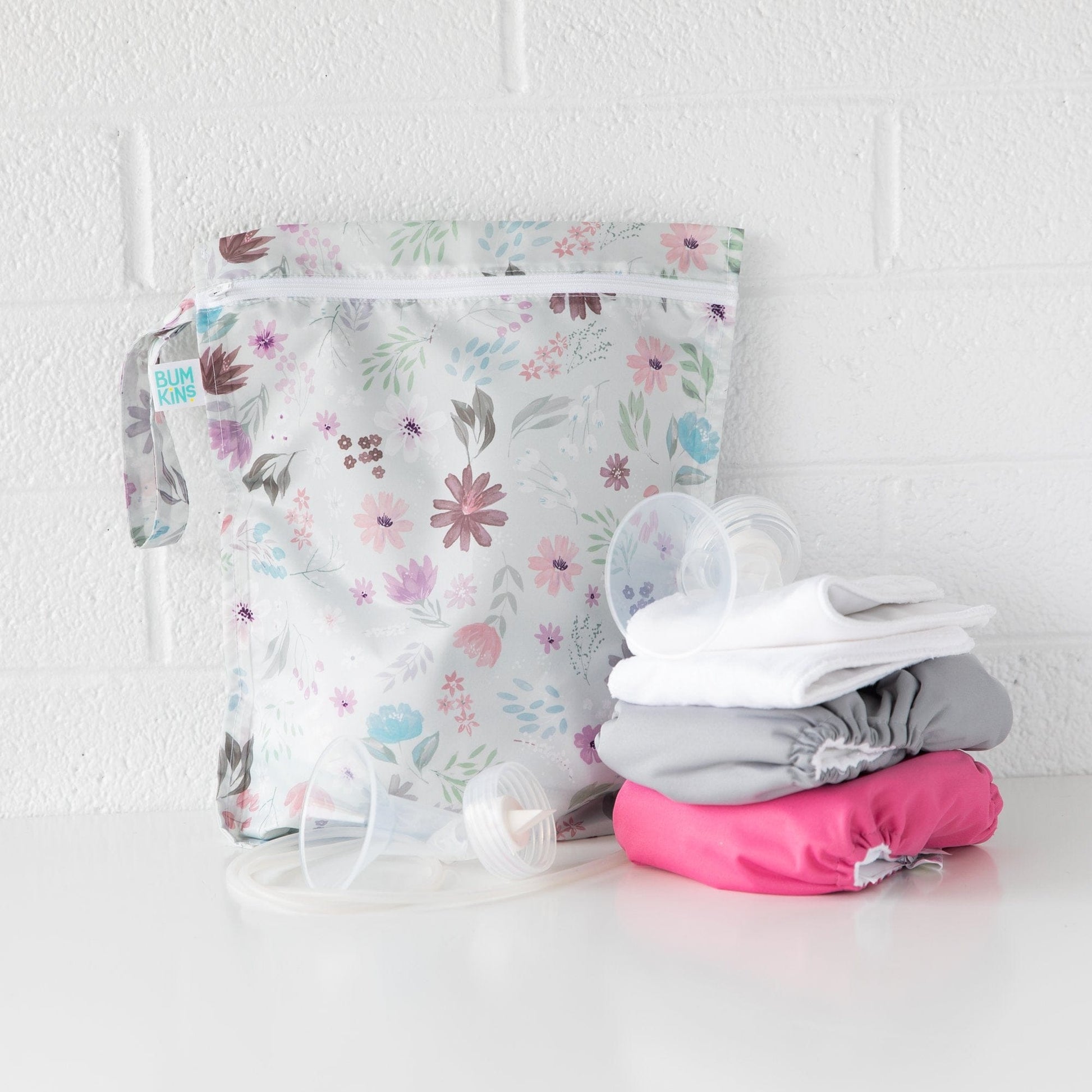Bumkins Wet Bag - Floral Bumkins Wet Bag - Floral 