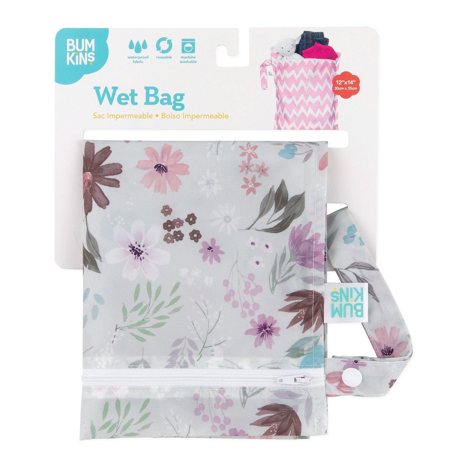 Bumkins Wet Bag - Floral Bumkins Wet Bag - Floral 