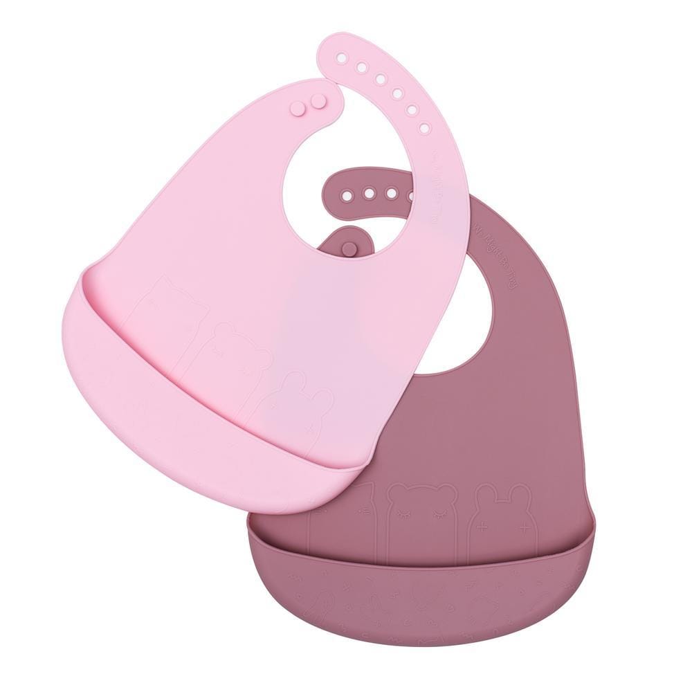 We Might Be Tiny Catchie Silicone Bibs, Set of 2 We Might Be Tiny Catchie Silicone Bibs, Set of 2 
