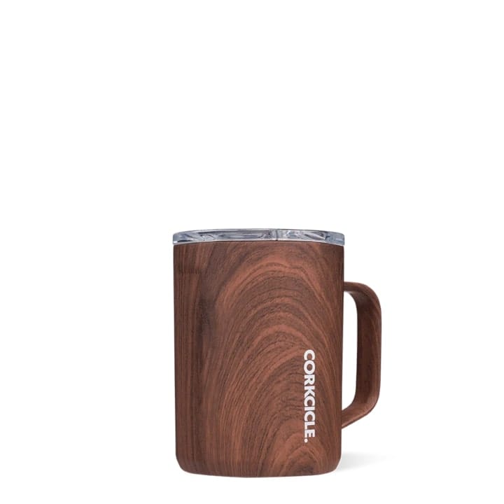 Corkcicle Walnut Wood Insulated Stainless Steel Mug 475ml Corkcicle Walnut Wood Insulated Stainless Steel Mug 475ml 