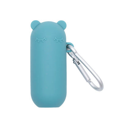 We Might Be Tiny Silicone Keepie + Straw Set Blue Dusk 