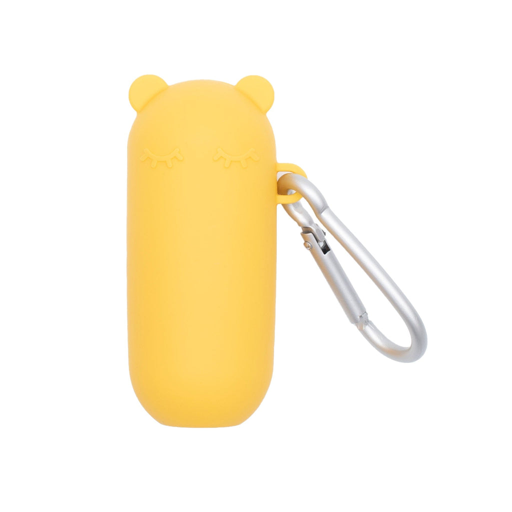 We Might Be Tiny Silicone Keepie + Straw Set Yellow 
