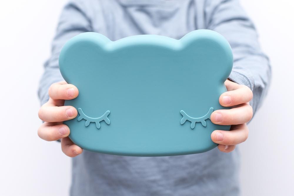 We Might Be Tiny Bear Silicone Bowl and Plate Snackie We Might Be Tiny Bear Silicone Bowl and Plate Snackie 