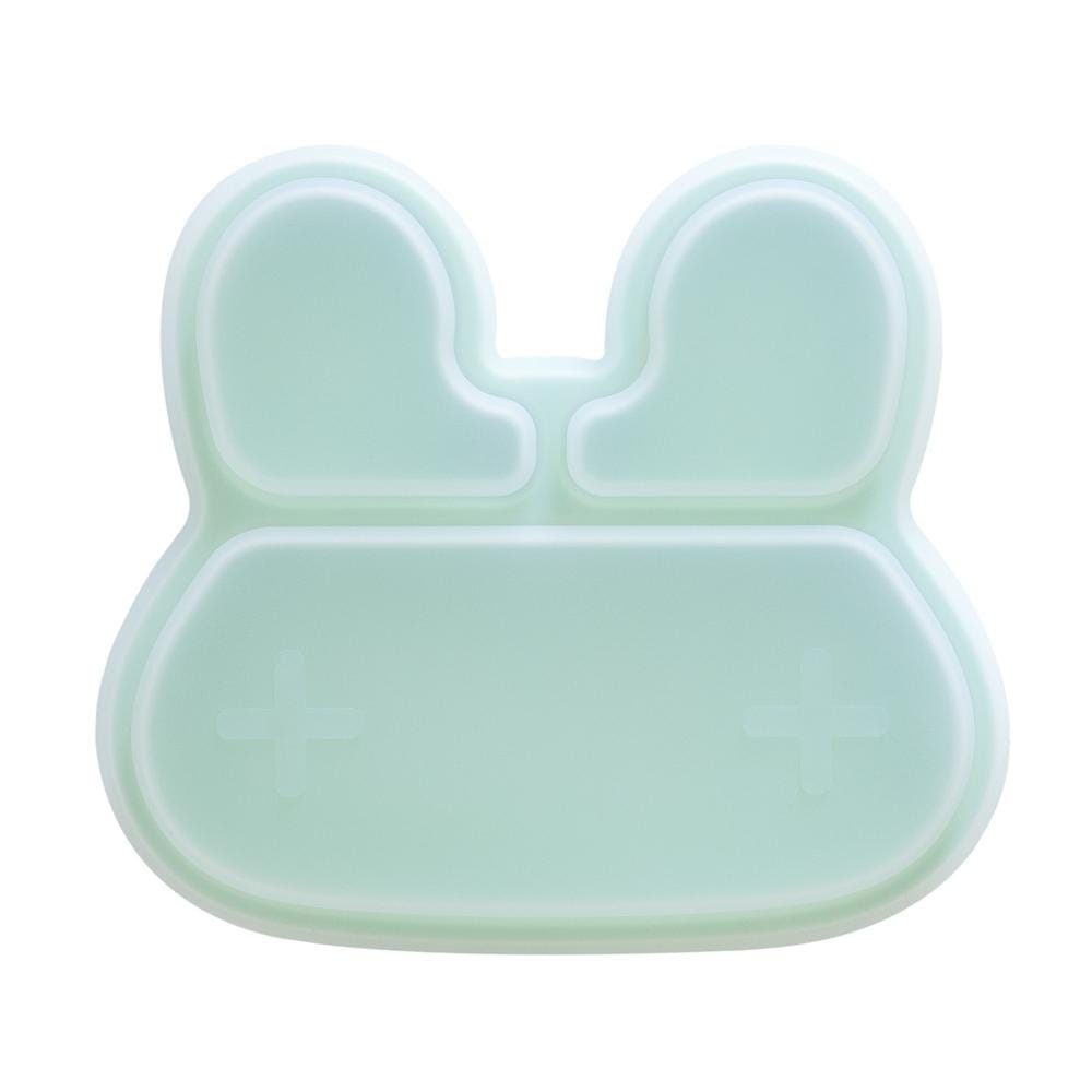 We Might Be Tiny Clear Silicone Bunny Stickie Plate Lid We Might Be Tiny Clear Silicone Bunny Stickie Plate Lid 