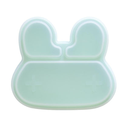 We Might Be Tiny Clear Silicone Bunny Stickie Plate Lid We Might Be Tiny Clear Silicone Bunny Stickie Plate Lid 