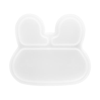 We Might Be Tiny Clear Silicone Bunny Stickie Plate Lid We Might Be Tiny Clear Silicone Bunny Stickie Plate Lid 