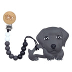 Glitter & Spice Wiener Dog Silicone Teether with Pacifier Clip Glitter & Spice Wiener Dog Silicone Teether with Pacifier Clip 