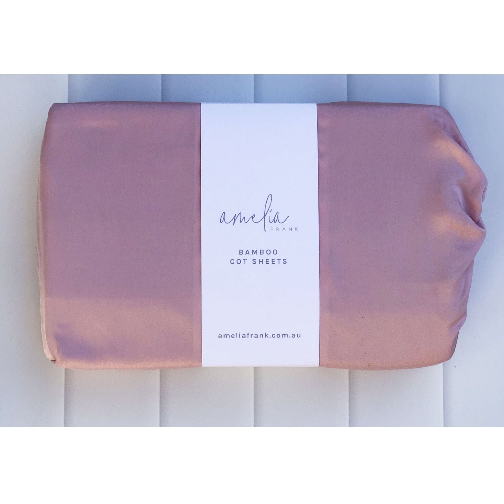 Amelia Frank Bamboo Fitted Cot Sheets, Set of 2 Amelia Frank Bamboo Fitted Cot Sheets, Set of 2 