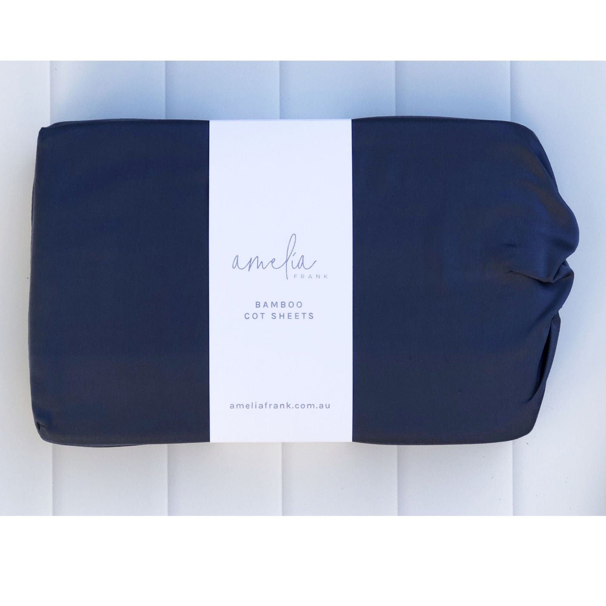 Amelia Frank Bamboo Fitted Cot Sheets, Set of 2 Amelia Frank Bamboo Fitted Cot Sheets, Set of 2 