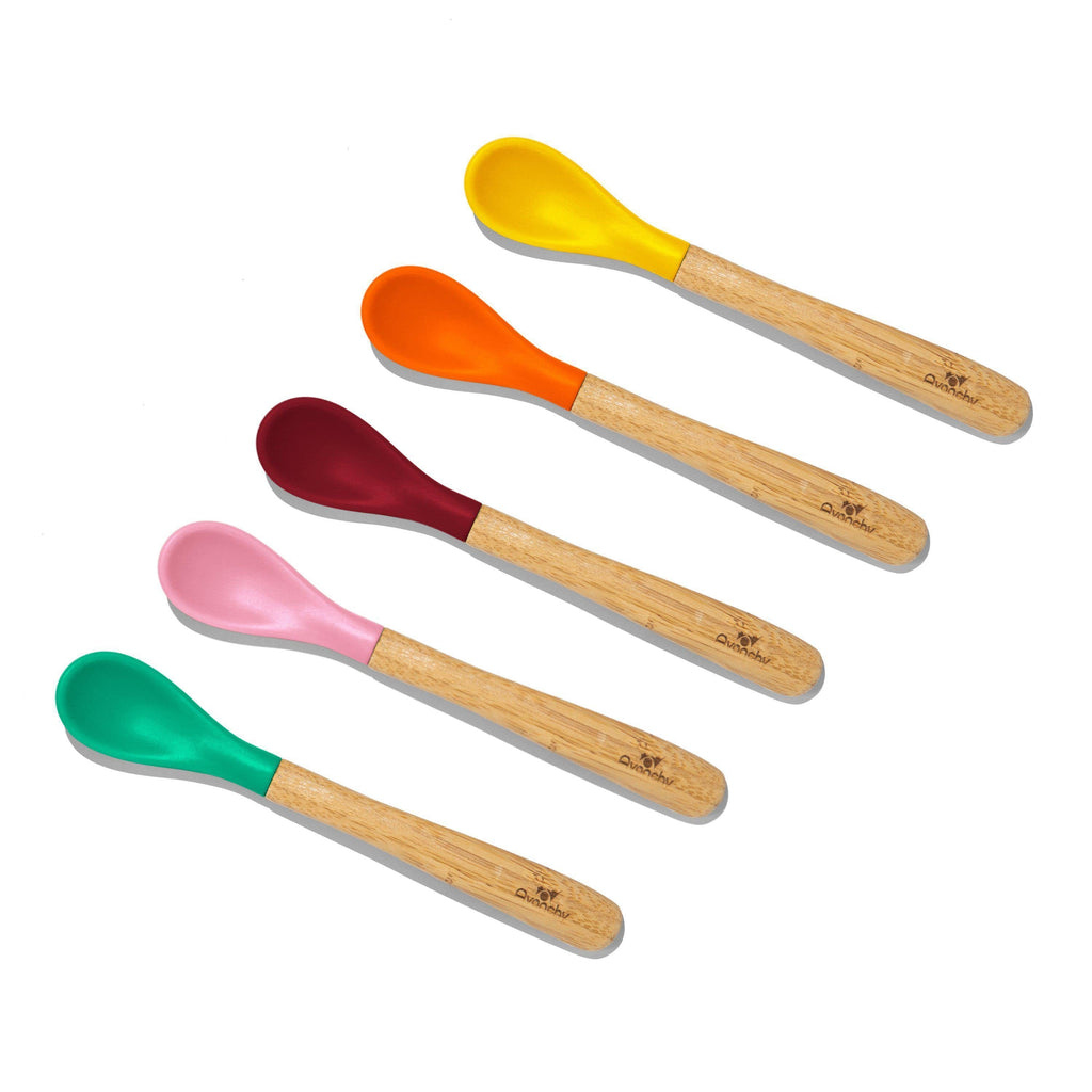 Avanchy Bamboo Infant Spoons Pink Edition AV-INF-SP-5P-PK