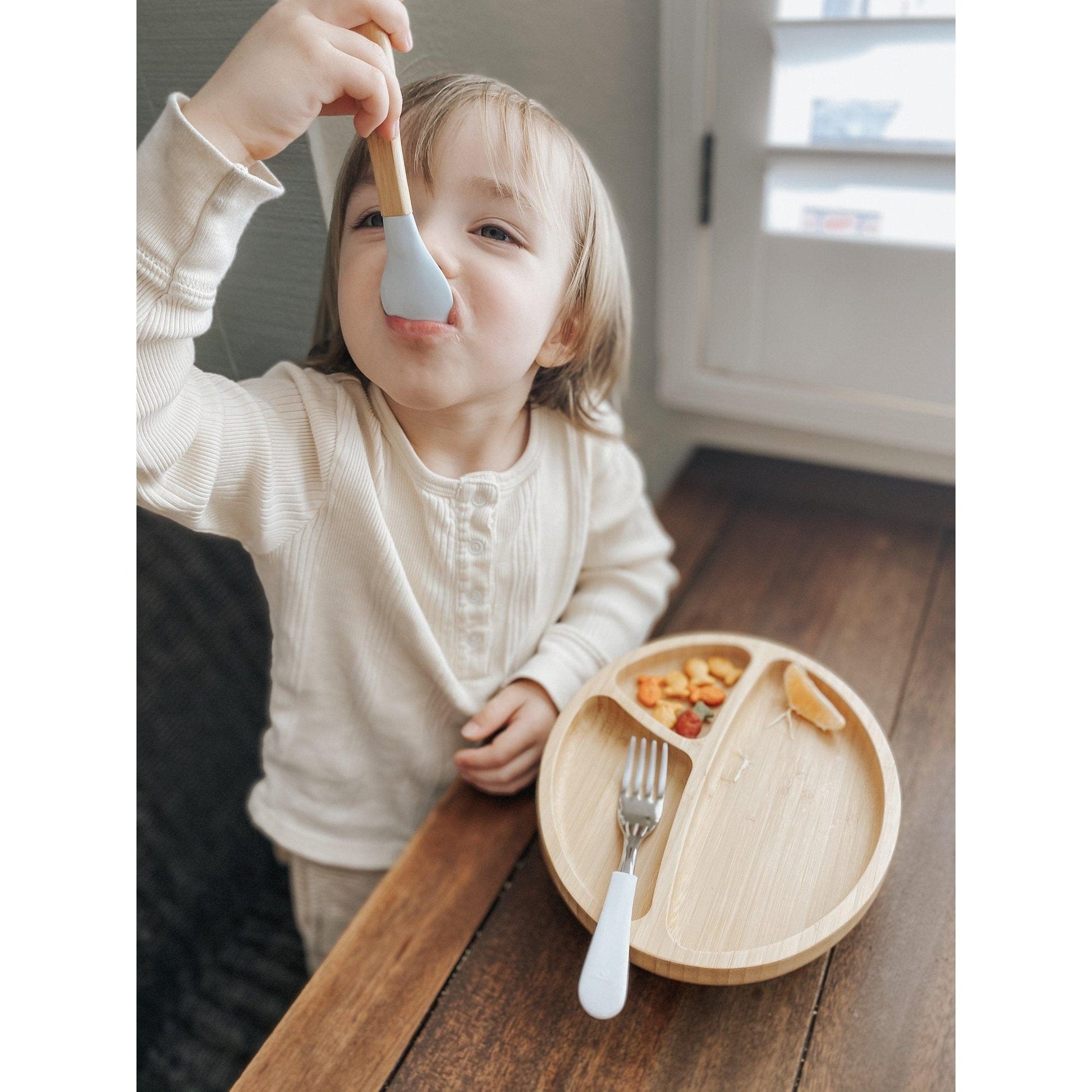 Avanchy Stainless Steel Fork & Baby Spoon Set Avanchy Stainless Steel Fork & Baby Spoon Set 