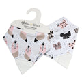 Glitter & Spice Double Sided Organic Chew Bib - Foxy / Bow-tiful Glitter & Spice Double Sided Organic Chew Bib - Foxy / Bow-tiful 