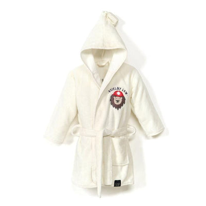 La Millou Bamboo Soft Medium Bathrobe - Braveheart Lion | Cream La Millou Bamboo Soft Medium Bathrobe - Braveheart Lion | Cream 