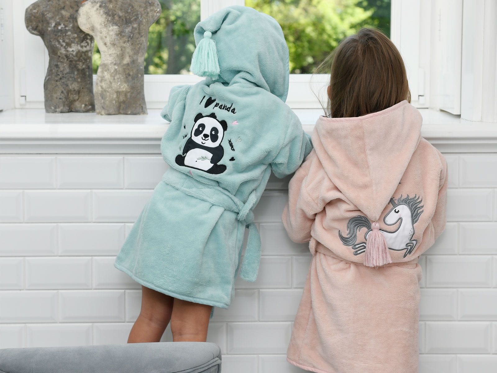 La Millou Bamboo Soft Medium Bathrobe - Doggy Unicorn | Mint La Millou Bamboo Soft Medium Bathrobe - Doggy Unicorn | Mint 