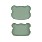 We Might Be Tiny Limited Edition Sage Bear Silicone Bowl and Plate Snackie We Might Be Tiny Limited Edition Sage Bear Silicone Bowl and Plate Snackie 