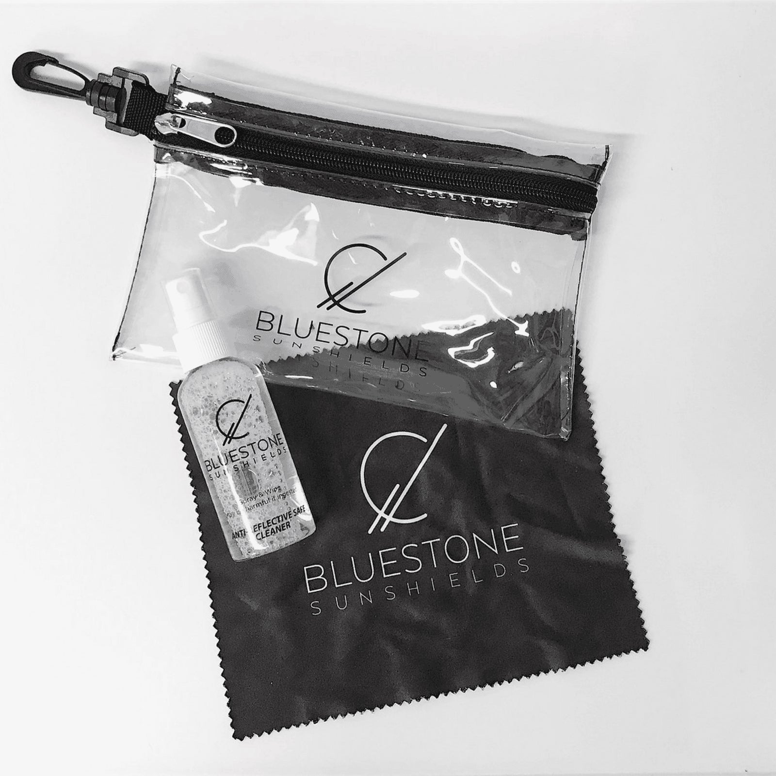 Bluestone Sunshields 3-Piece Glasses Cleaning Kit Bluestone Sunshields 3-Piece Glasses Cleaning Kit 