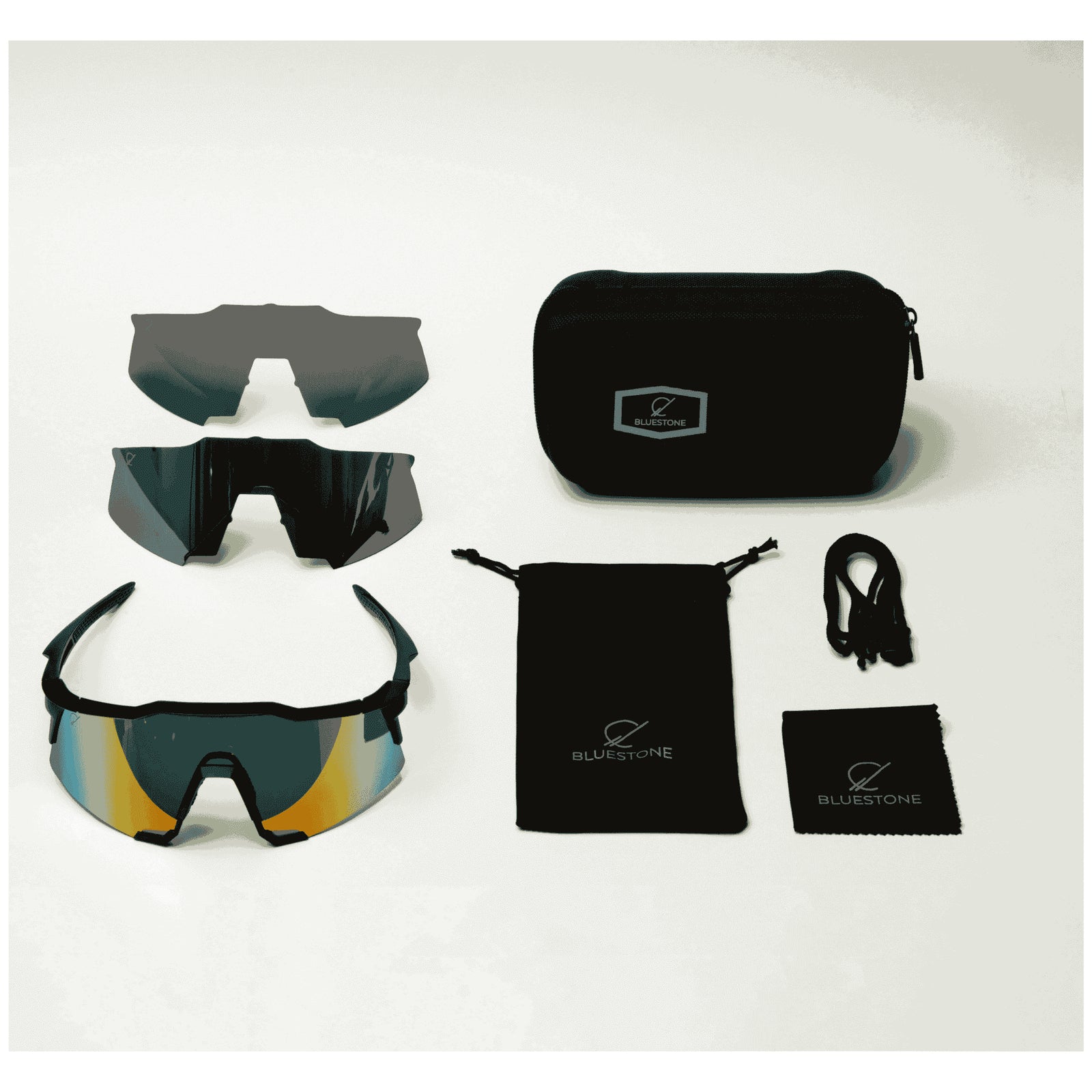 Bluestone Sunshields Zaddy Shades 88mm Wrap Sunglasses Bluestone Sunshields Zaddy Shades 88mm Wrap Sunglasses 