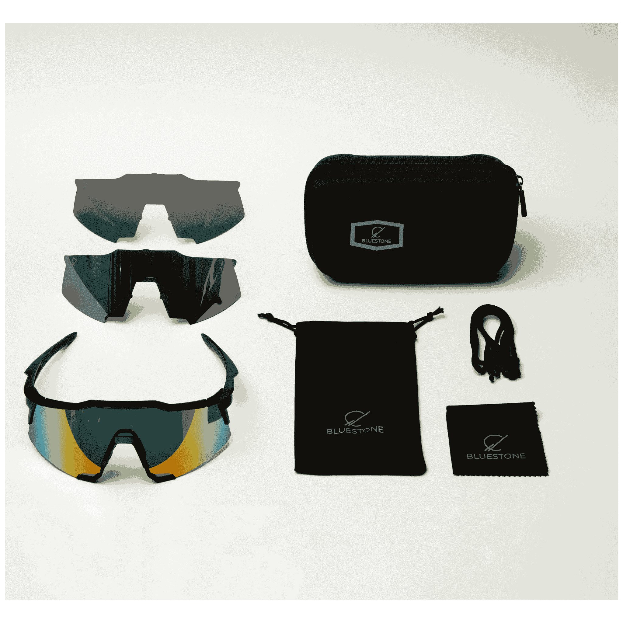 Bluestone Sunshields Zaddy Shades 88mm Wrap Sunglasses Bluestone Sunshields Zaddy Shades 88mm Wrap Sunglasses 