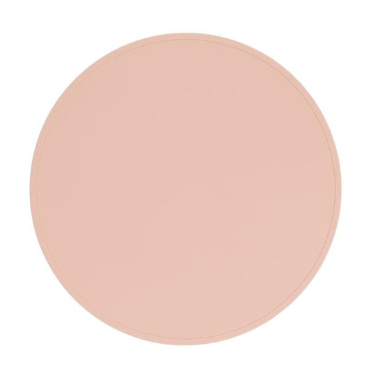 We Might Be Tiny Round Placie | Non-slip Silicone Placemat Blush 