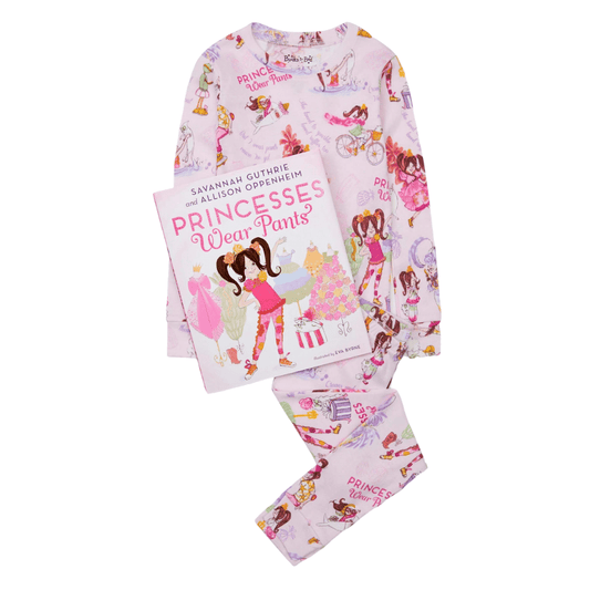 Books To Bed Princesses Wear Pants Book and Pajama Set Books To Bed Princesses Wear Pants Book and Pajama Set 