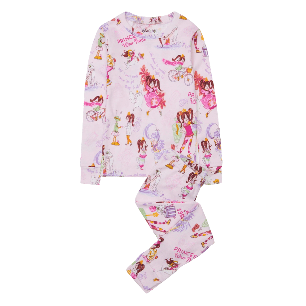 Books To Bed Princesses Wear Pants Book and Pajama Set Books To Bed Princesses Wear Pants Book and Pajama Set 
