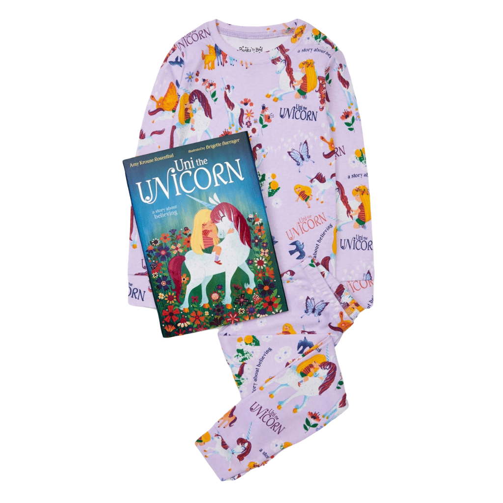 Books To Bed Uni the Unicorn Book and Pajama Set Books To Bed Uni the Unicorn Book and Pajama Set 