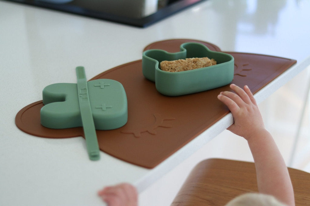 We Might Be Tiny Limited Edition Sage Bunny Silicone Bowl and Plate Snackie We Might Be Tiny Limited Edition Sage Bunny Silicone Bowl and Plate Snackie 