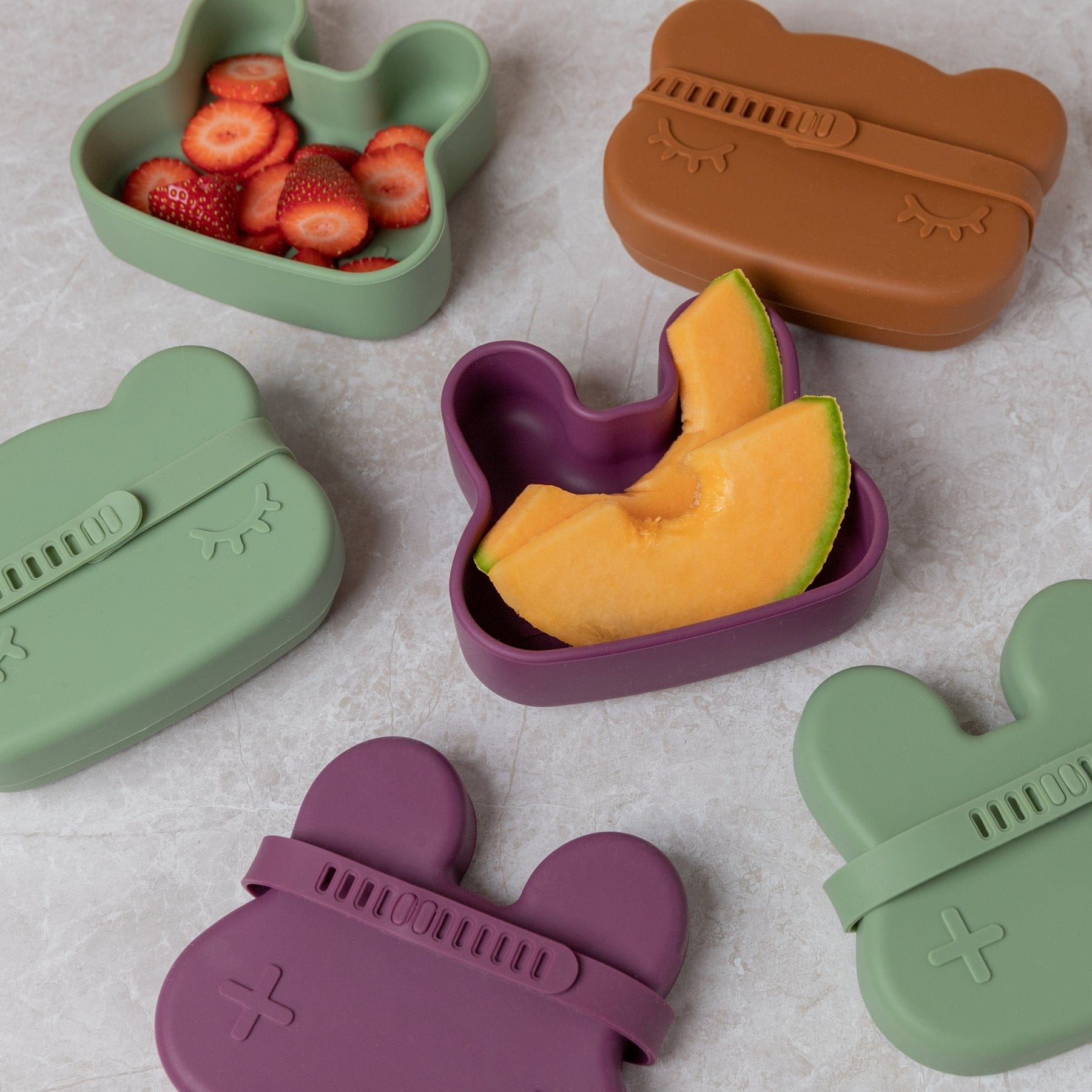 We Might Be Tiny Limited Edition Sage Bear Silicone Bowl and Plate Snackie We Might Be Tiny Limited Edition Sage Bear Silicone Bowl and Plate Snackie 