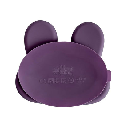 We Might Be Tiny Bunny Silicone Divided Stickie Plate We Might Be Tiny Bunny Silicone Divided Stickie Plate 