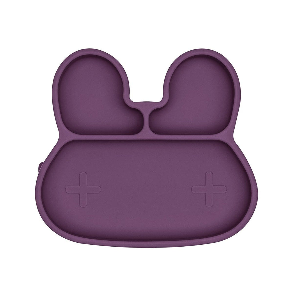 We Might Be Tiny Bunny Silicone Divided Stickie Plate Plum WMBT-TIBP05
