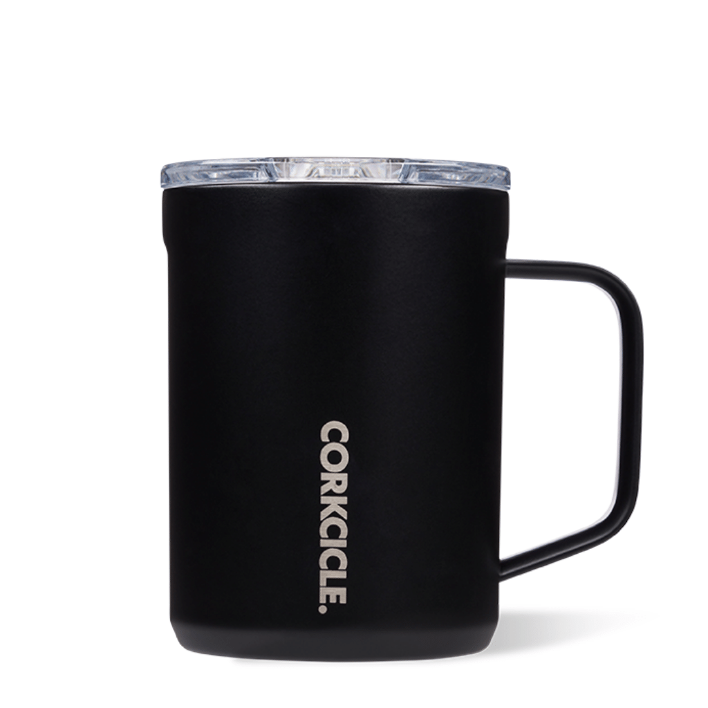 Corkcicle Triple Insulated Stainless Steel Classic Coffee Mug 475ml Matte Black COR-MUG-16OZ-MTBL