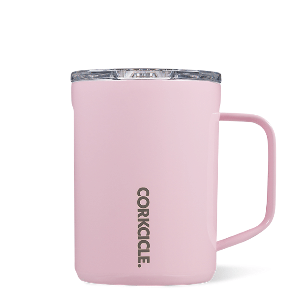 Corkcicle Triple Insulated Stainless Steel Classic Coffee Mug 475ml Rose Quartz COR-MUG-16OZ-ROQZ