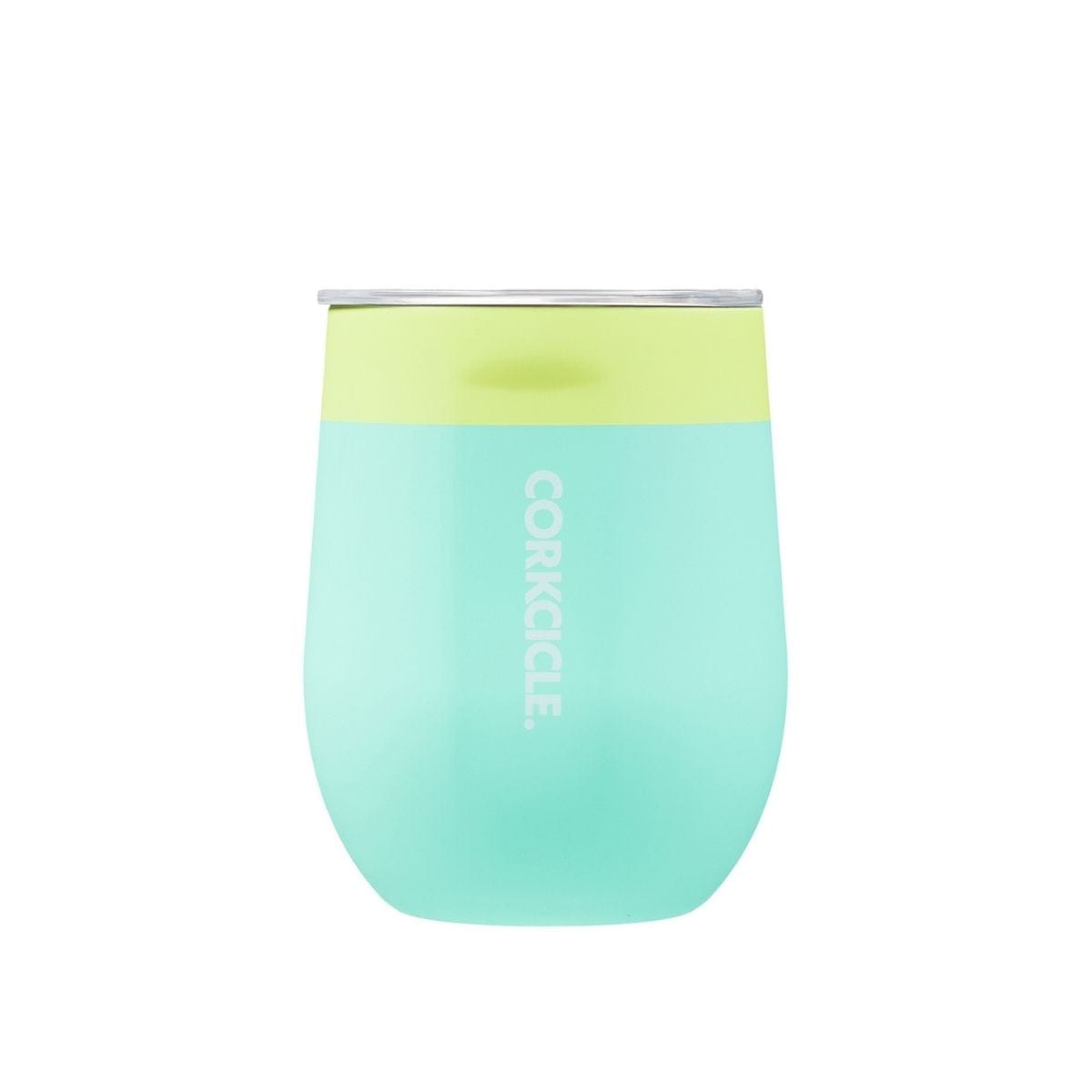 Corkcicle Colour Block Stemless Triple Insulated Stainless Steel Wine Cup 355ml Limeade CO-2312CL