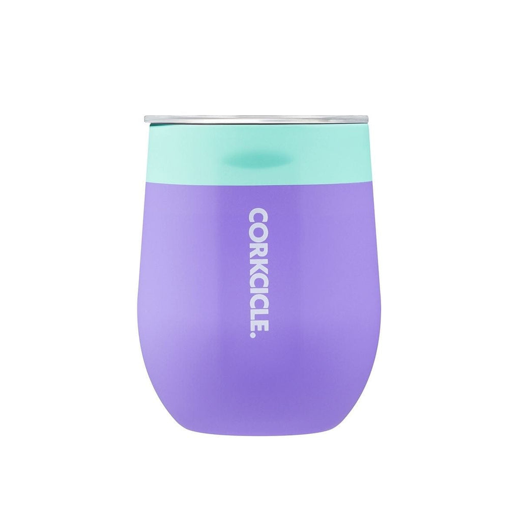 Corkcicle Colour Block Stemless Triple Insulated Stainless Steel Wine Cup 355ml Mint Berry CO-2312CM