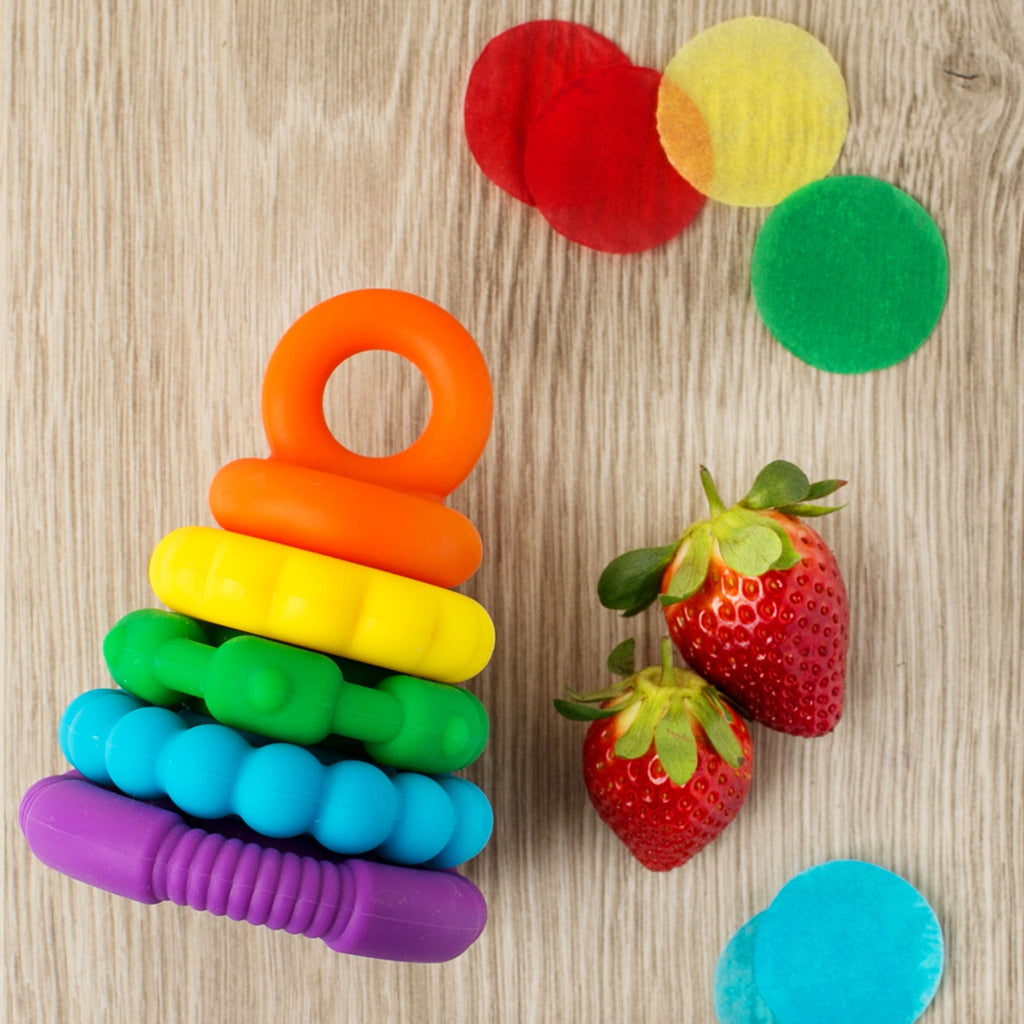 Jellystone Rainbow Stacker and Teether Toy Jellystone Rainbow Stacker and Teether Toy 