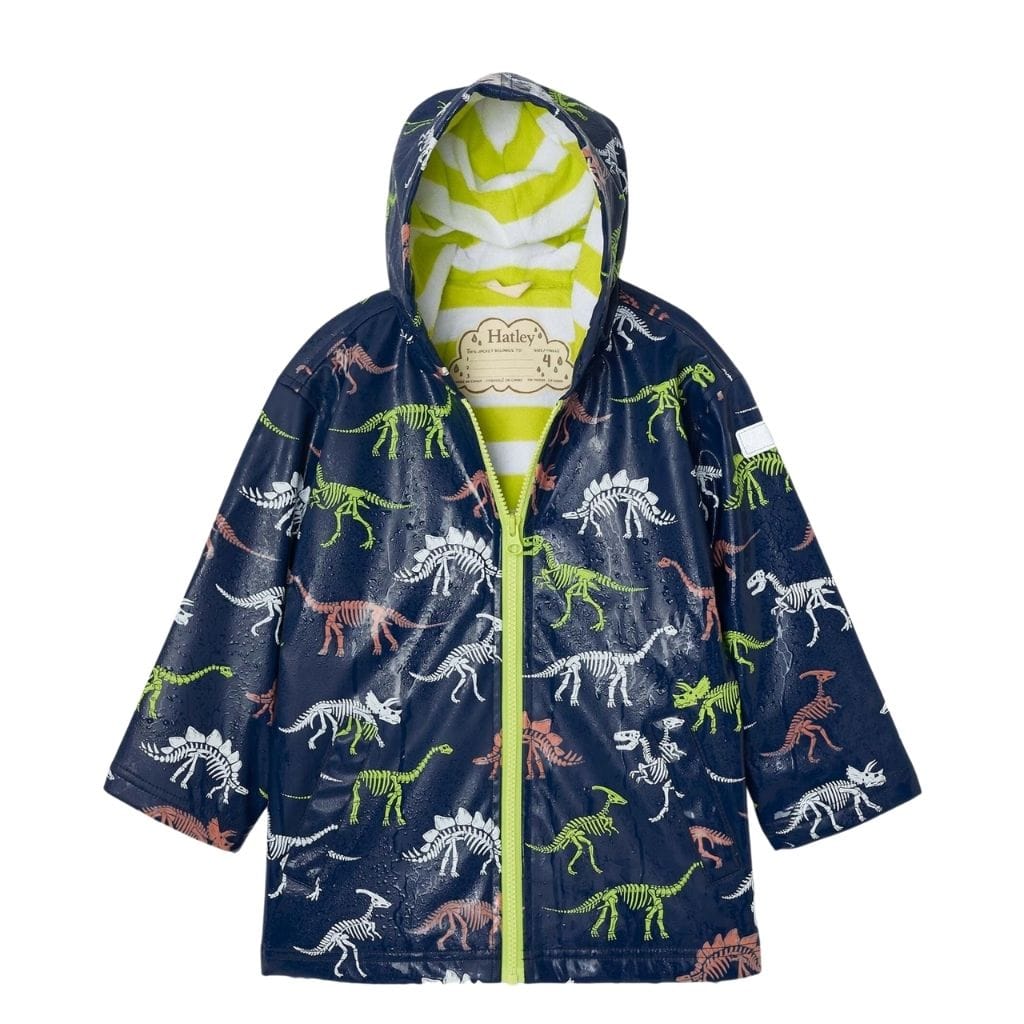 Hatley Dino Fossils Colour Changing Splash Jacket Hatley Dino Fossils Colour Changing Splash Jacket 