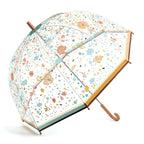 Djeco Little Flowers Transparent PVC Adult Umbrella Djeco Little Flowers Transparent PVC Adult Umbrella 