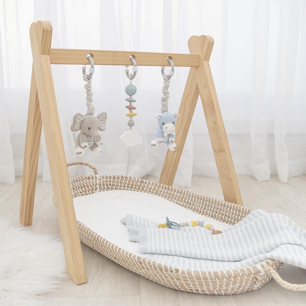 Living Textiles Elephant & Hippo Stroller Toys Living Textiles Elephant & Hippo Stroller Toys 