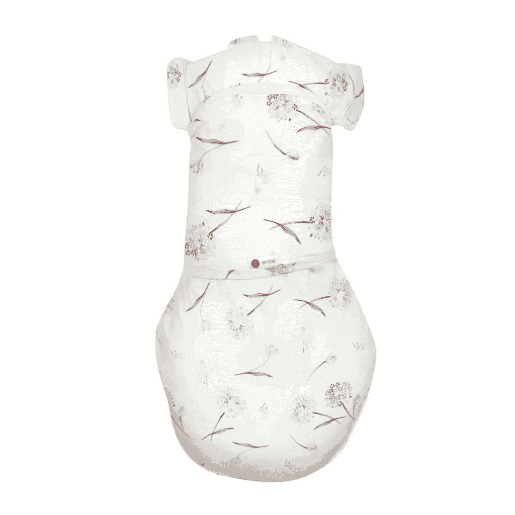 embé Short Sleeve Transitional 2-Way Swaddle Sack (3-6mos) Pink Clustered Flowers EB-TRAN-SWA-3-36M-PKCF