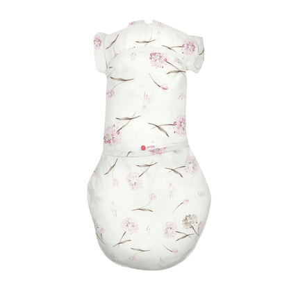 embé Short Sleeve Transitional 2-Way Swaddle Sack (3-6mos) Pink Clustered Flowers EB-TRAN-SWA-3-36M-PKCF