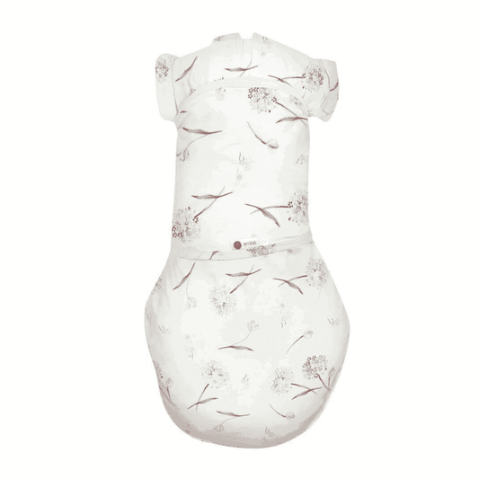 embé Short Sleeve Transitional 2-Way Swaddle Sack (3-6mos) Pink Clustered Flowers EB-TRAN-SWA-3-36M-PKCF